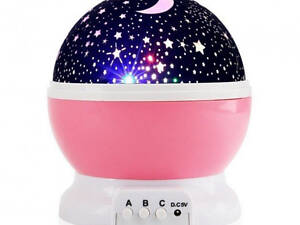 Проєктор зоряного неба Star Master Big Dream, іграшка проєктор зоряного неба. Колір: рожевий.