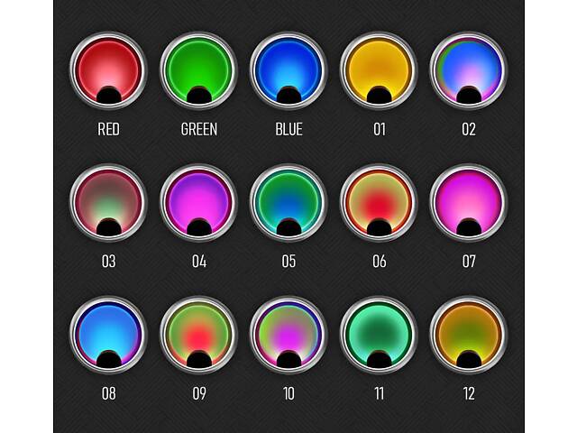 Проекційна нічна лампа Захід RESTEQ RGB — атмосферний настільний світильник з 3 кольорами та 12 відтінками, 27 см - Фото 3