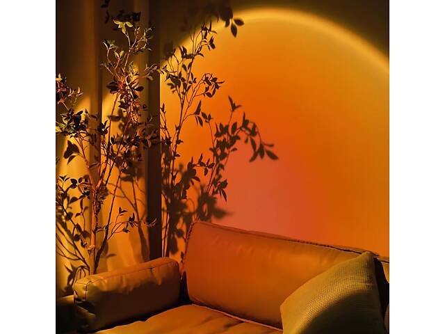 Проекційна нічна лампа Захід RESTEQ RGB — атмосферний настільний світильник з 3 кольорами та 12 відтінками, 27 см - Фото 4