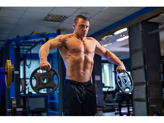 Професійна штанга RN-Sport з металевими дисками у порошковому фарбуванні 220 кг. - Фото 10