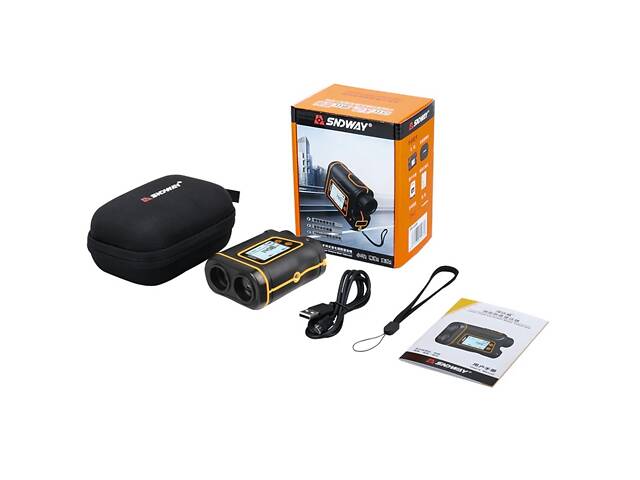 Професійний лазерний далекомір до 1500 метрів з LCD екраном SNDWAY SW-1500B, швидкість, кут, висота, площа - Фото 3