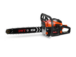 Професійна бензинова ланцюгова пила (бензопила) DWT BKS45-18 : 45см3 двигун, 1.8 кВт, шина 45см