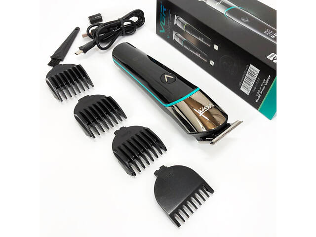 Професійна машинка для стрижки волосся триммер VGR V-291 з насадками, електробритва. Колір: синій - Фото 11