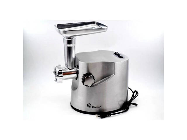 Професійна м'ясорубка DOMOTEC MS-2021S із нержавіючої сталі 3000 Вт, м'ясорубка електрична метал - Фото 3