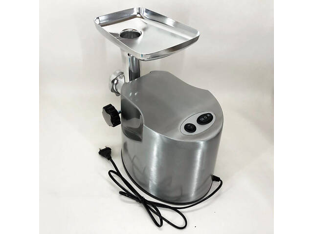 Професійна м'ясорубка DOMOTEC MS-2021S із нержавіючої сталі 3000 Вт, м'ясорубка електрична метал - Фото 4