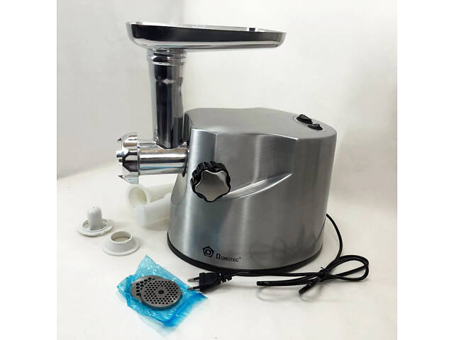 Професійна м'ясорубка DOMOTEC MS-2021S із нержавіючої сталі 3000 Вт, м'ясорубка електрична метал - Фото 7