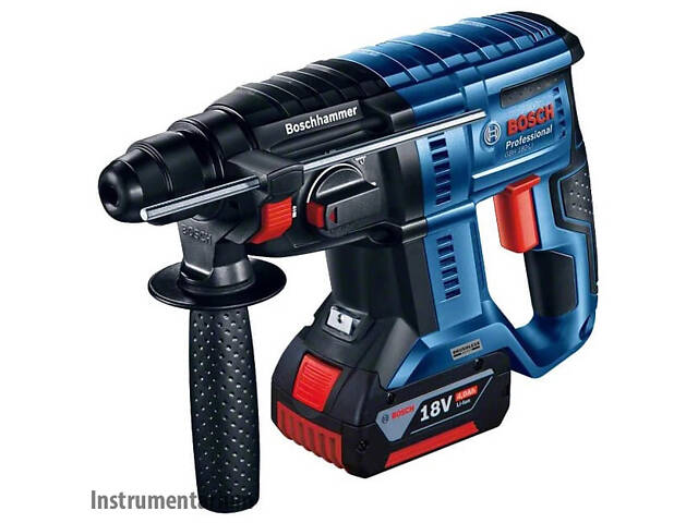 Профессиональный аккумуляторный перфоратор Bosch Professional GBH 180-Li: с АКБ 18V 4.0Ah, набор сверл - Фото 2