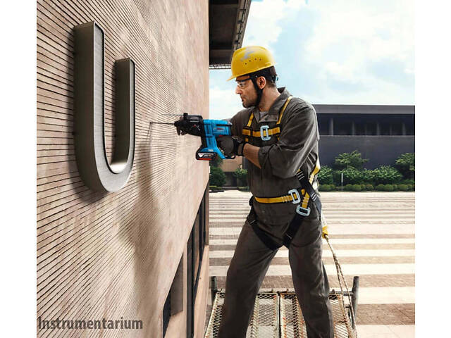 Профессиональный аккумуляторный перфоратор Bosch Professional GBH 180-Li: с АКБ 18V 4.0Ah, набор сверл - Фото 5