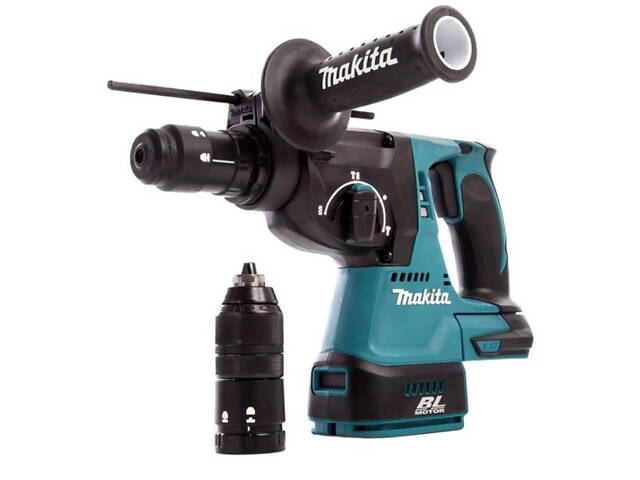 Профессиональный аккумуляторный перфоратор Makita DHR243RTJ : с АКБ 18V 2шт-5.0Ah, 2 Дж, SDS+ - Фото 2