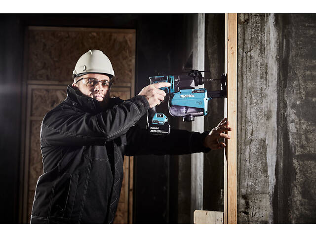 Профессиональный аккумуляторный перфоратор Makita DHR243RTJ : с АКБ 18V 2шт-5.0Ah, 2 Дж, SDS+ - Фото 6