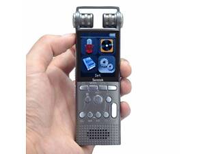 Профессиональный диктофон цифровой с линейным входом Savetek GS-R06 8 Гб памяти Серый (100084)