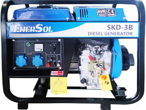 Професійний генератор дизельний (електрогенератор) EnerSol SKD-3B : 2.8/3.0 кВт дизельгенератор для дому