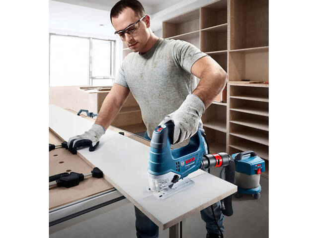 Профессиональный электрический лобзик Bosch GST 750: 520 Вт, глубина реза 75 мм, вес 2.3кг - Фото 6