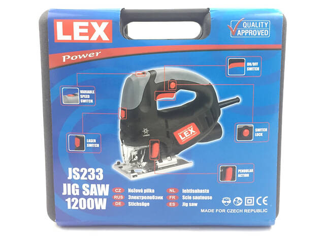 Профессиональный электрический ручной лобзик LEX JS233: 1200 Вт, 3 года гарантия, электролобзик - Фото 7