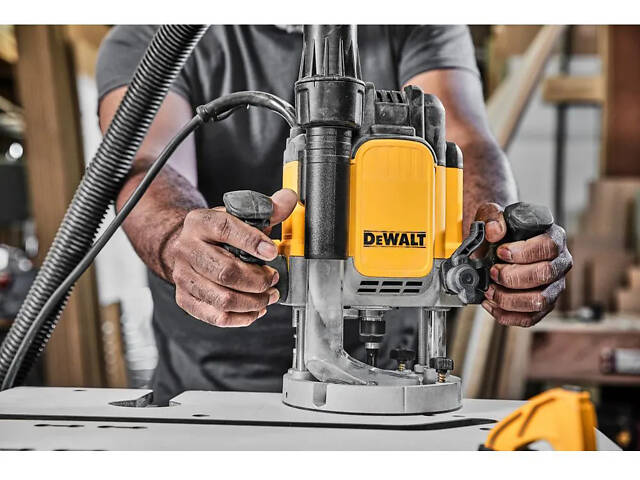 Профессиональный фрезер сетевой DeWALT DWE625KT : 2300Вт, цанга 8-12 (DWE625KT) - Фото 5