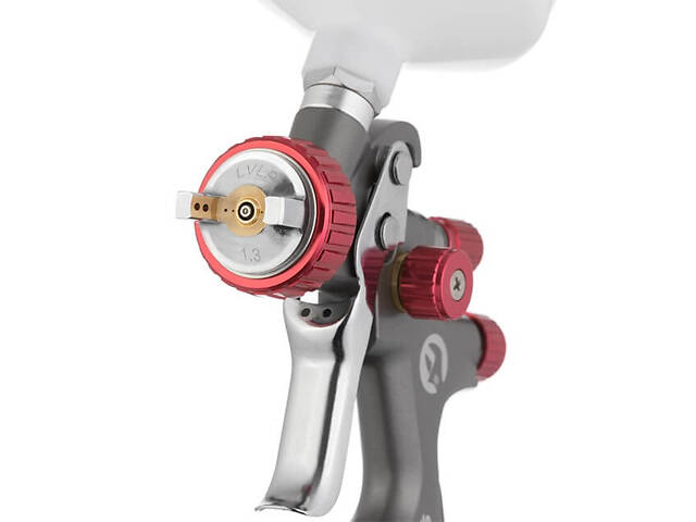Профессиональный краскопульт пневматический LVLP TEFLON STORM INTERTOOL PT-0143 : форсунка 1.3мм - Фото 2