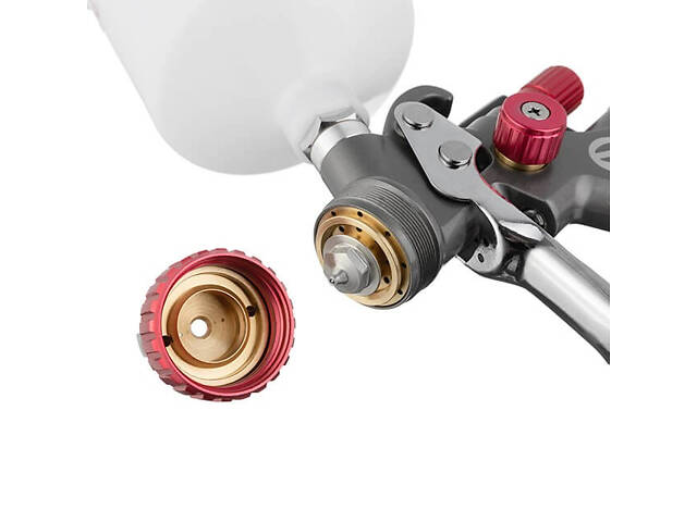 Профессиональный краскопульт пневматический LVLP TEFLON STORM INTERTOOL PT-0143 : форсунка 1.3мм - Фото 6