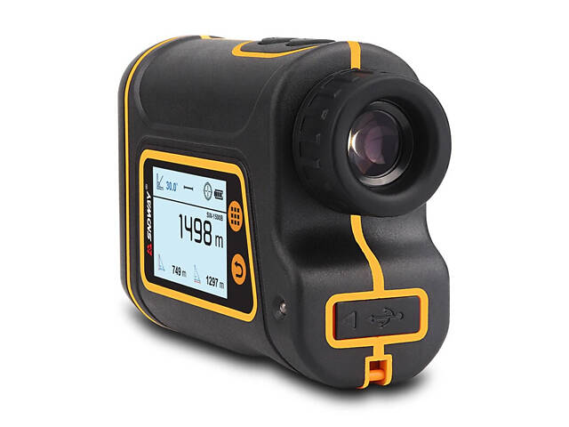 Профессиональный лазерный дальномер до 1500 метров с LCD экраном SNDWAY SW-1500B, скорость, угол, высота, - Фото 2