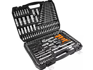 Профессиональный набор инструментов 216 предметов NEO TOOLS 10-216, 1/4'-3/8'-1/2', М4-32 мм (10-216)