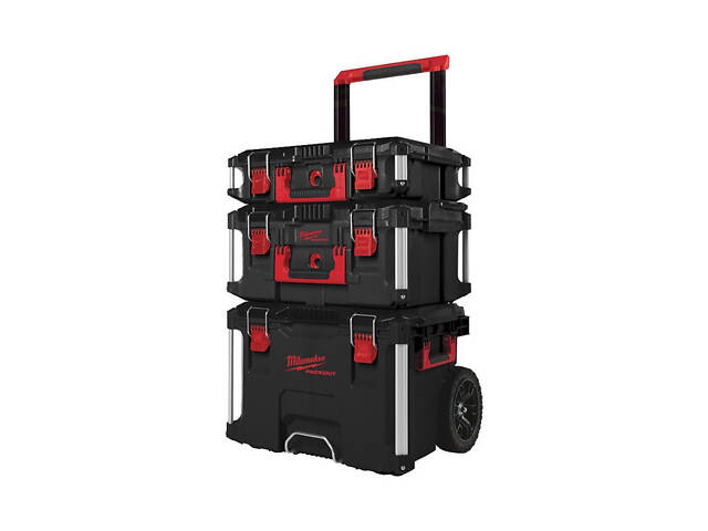 Профессиональный набор кейсов (3шт) MILWAUKEE PACKOUT (4932464244)
