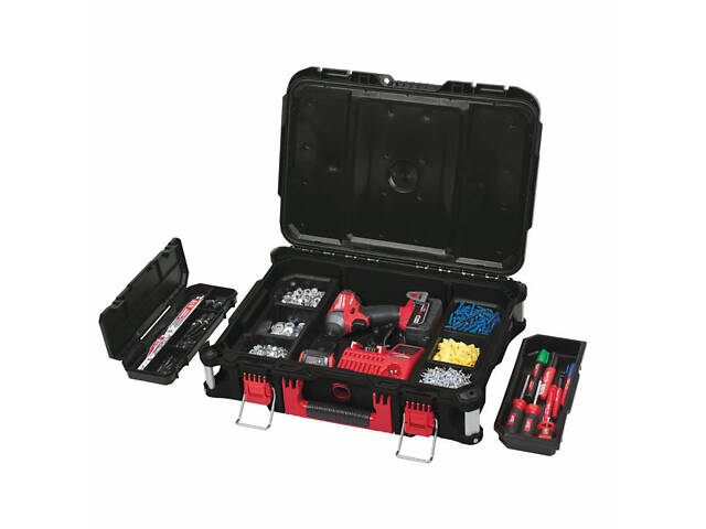 Профессиональный набор кейсов (3шт) MILWAUKEE PACKOUT (4932464244) - Фото 8