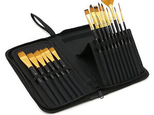 Профессиональный набор кистей для рисования Worison 15 шт. в футляре