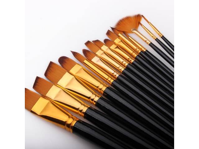 Професійний набір пензлів для малювання Worison 17 предметів у футлярі. - Фото 7