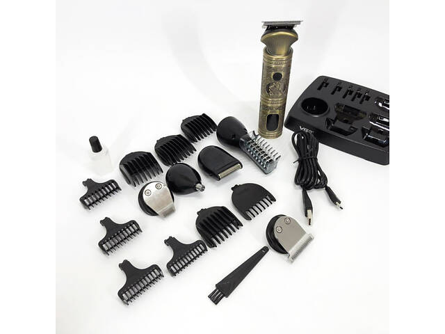 Професійний набір/машинка для стрижки волосся 6 в 1 VGR V-106, бритва триммер для бороди - Фото 10