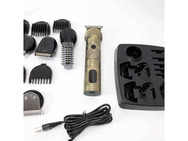 Професійний набір/машинка для стрижки волосся 6 в 1 VGR V-106, бритва триммер для бороди - Фото 15