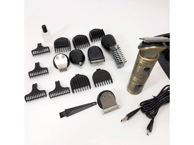 Професійний набір/машинка для стрижки волосся 6 в 1 VGR V-106, бритва триммер для бороди - Фото 17