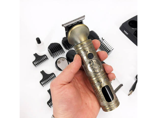 Професійний набір/машинка для стрижки волосся 6 в 1 VGR V-106, бритва триммер для бороди - Фото 18