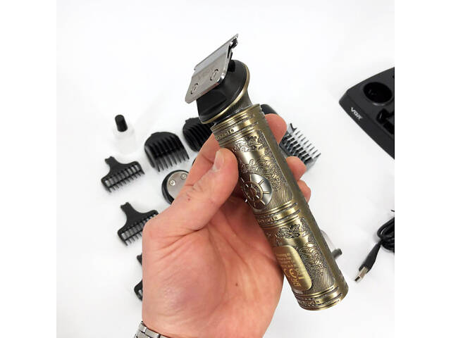 Професійний набір/машинка для стрижки волосся 6 в 1 VGR V-106, бритва триммер для бороди - Фото 19