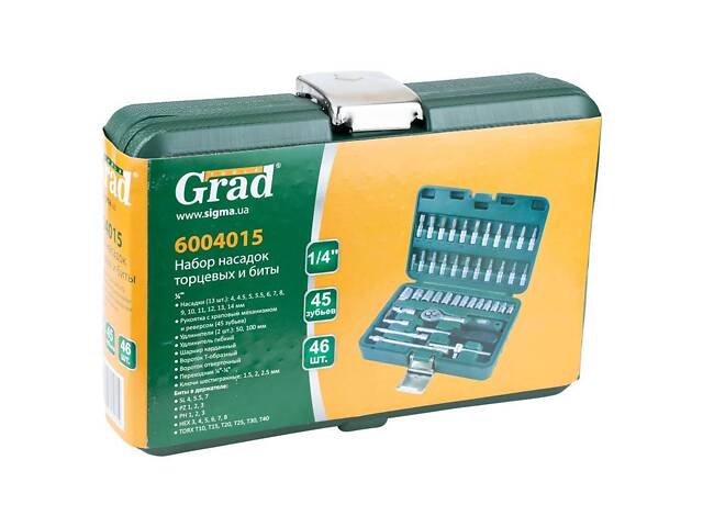 Професійний універсальний набір ручного інструменту Grad 46шт. посилений кейс, набір ключів для авто і дому 6004015 - Фото 6