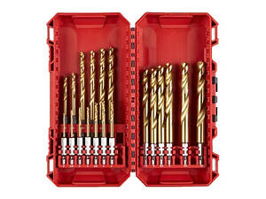 Професійний набір свердел по металу Milwaukee RedHEX HSS-G TiN (19 шт) пластиковий кейс