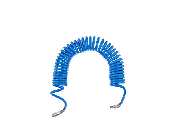 Профессиональный спиральный шланг 5х8 мм, 15 м с быстроразъемными соединениями LEX LXAH15M - Фото 5