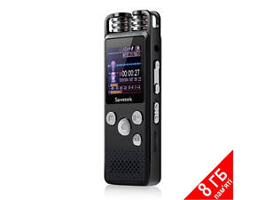 Профессиональный цифровой диктофон для журналиста Savetek GS-R07, 8 Гб памяти