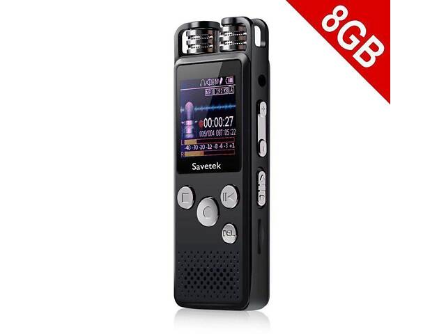 Профессиональный цифровой диктофон для журналиста Savetek GS-R07 8 Гб (100290) - Фото 1