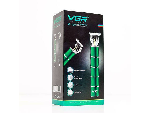 Професійна машинка тример для стрижки волосся та бороди VGR V-193 - Фото 3
