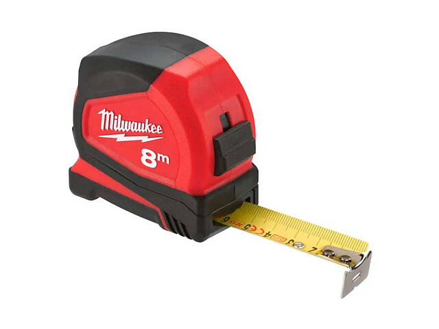 Профессиональная рулетка Pro Compact MILWAUKEE, 8м, (25мм) (4932459594) - Фото 1