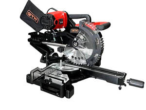 Профессиональная торцовочная пила GTM HM1046 с протяжкой : 1800Вт, диск 254х30мм (3554)