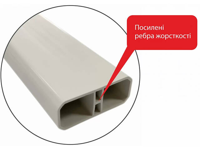 Профіль ПВХ Універсальний / Білий - Фото 3