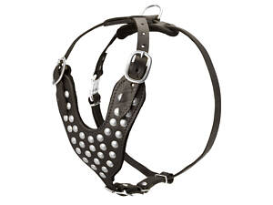 Прогулочная шлейка с заклепками 'Lockdog' размеры M L XL M