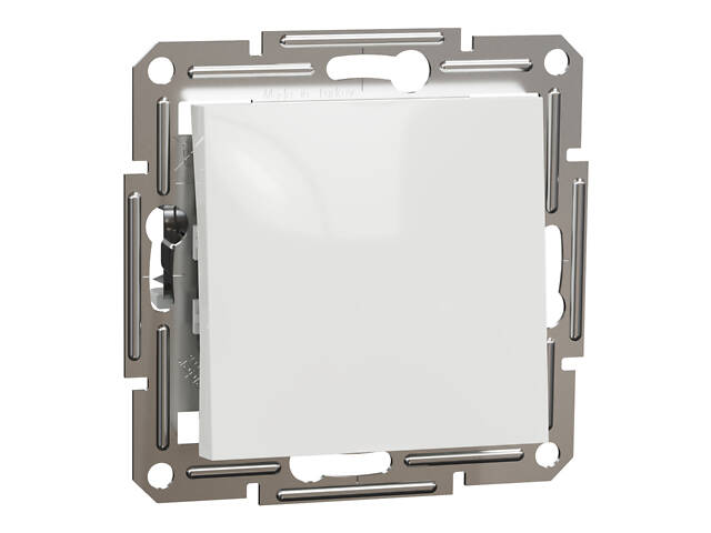 Проходной выключатель одноклавишный ASFORA 71x71x43mm ABS белый [EPH0470121] Schneider Electric - Фото NaN
