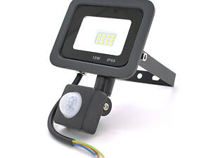 Прожектор LED c датчиком движения Ritar ZB-PGGY-10W, 10W, SMD2835, IP65, 800Lm, 6500K (100%), Ra>70,