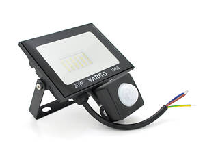 Прожектор LED з датчиком руху Vg-20W, IP65, 6500 K, 2700 Лм. Box