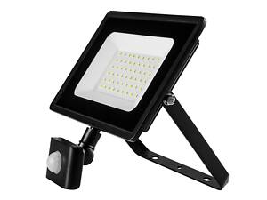 Прожектор Neo Tools, 4000 люмен, 50 Вт, 220 В, SMD LED, датчик движения, кабель 0.15 м без вилки, алюминий, IP65 (99-050)