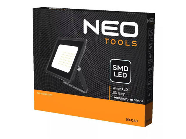 Прожектор Neo Tools алюміній, 220, 50Вт, 4000 люмен, SMD LED, кабель 0.3м без ви (99-053) - Фото 3