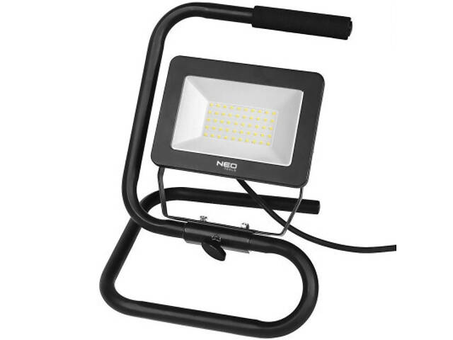 Прожектор Neo Tools алюміній 220В 50Вт 4500 люмен SMD LED, кабель 2 м з вилкою (99-063) - Фото 2