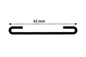 Прокладання хомута кріплення бака паливного 42 MM (10 M) (TEMPEST) TP 12.47.35 UA51