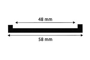 Прокладка хомута крепления топливного бака 48 MM (10 M) (TEMPEST) TP 12.47.37 RU51